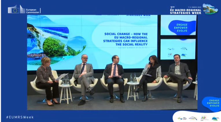 I Tjedan makroregionalnih strategija pod utjecajem rata u Ukrajini 1 Društvena promjena panelisti