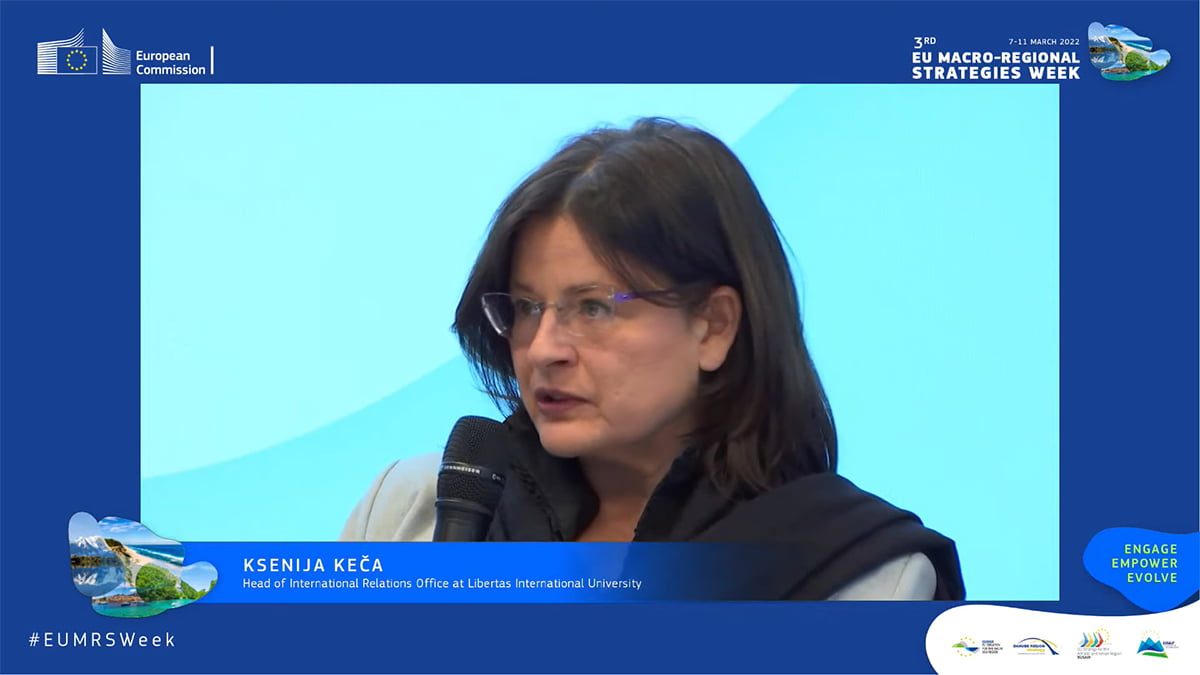 I Tjedan makroregionalnih strategija pod utjecajem rata u Ukrajini 3 Ksenija Keča