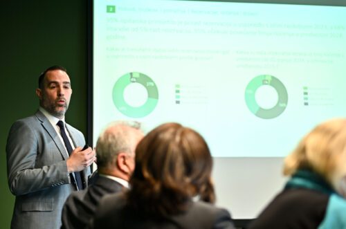 19.03.2024. Zagreb - Predstavljanje rezultata istrazivanja o ocekivanjima i kljucnim izazovima turistickog sektora za nadolazecu turisticku sezonu. Bernard Zenzerovic, direktor Udruge poduzetnika u hotelijerstvu Hrvatska. Photo: Neva Zganec/PIXSELL