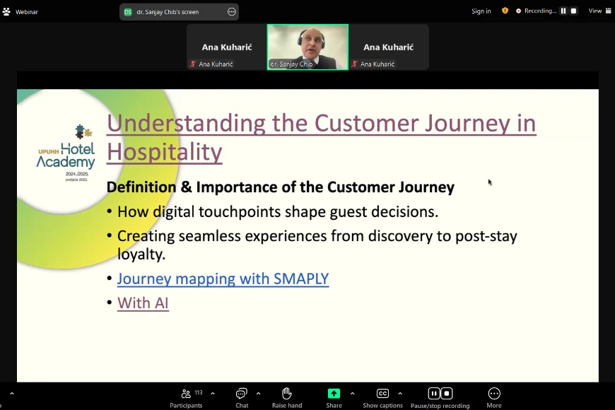Održan webinar: Optimizing Guest Experience Through Social Media 1 2. modul 6 1