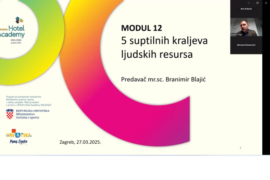 Održan webinar: Pet suptilnih kraljeva ljudskih resursa 4 modul 12 2